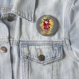 Stellalunarts Halloween Heks Schattig Meisje Ronde Button 5,7 Cm