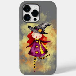 Stellalunarts Halloween Witch Cute Girl Drawstring Case-Mate iPhone 14 Pro Max Hoesje