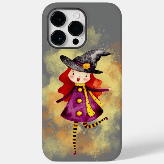 Stellalunarts Halloween Witch Cute Girl Drawstring Case-Mate iPhone Case (Achterkant)