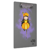 Stellalunarts Leuk Meisje Halloween Pompoen Klembord (Rechts)