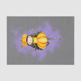 Stellalunarts Pumpkin Halloween Cute Girl Poster Tissuepapier