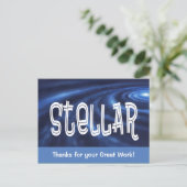Stellar! Bedankt voor je geweldige werk Briefkaart (Staand voorkant)