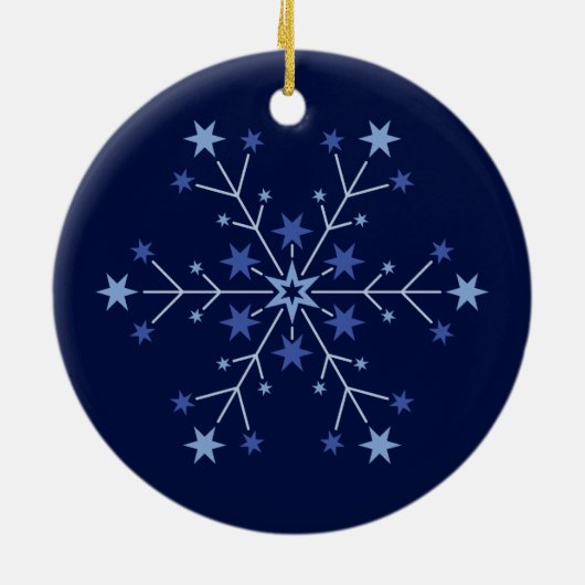 Stellar Beginnings:  Midnight Keramisch Ornament (Achterkant)