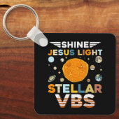 Stellar Bijbelschool VBS Shine Jesus Light Christi Sleutelhanger (Voorkant)
