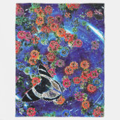 Stellar Blooms Fleece Deken (Voorkant)
