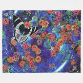 Stellar Blooms Fleece Deken (Voorkant (Horizontaal))