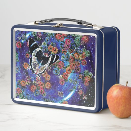Stellar Blooms Metalen Lunchbox (In situ)