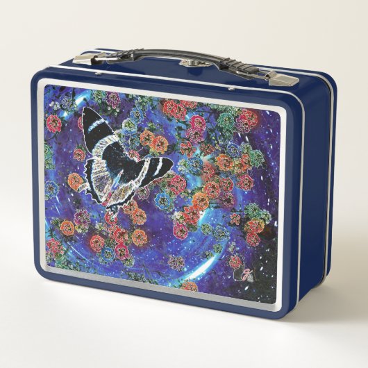 Stellar Blooms Metalen Lunchbox (Achterkant)