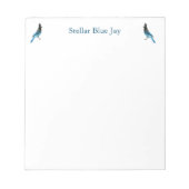 Stellar Blue Jay-blocnote Notitieblok (Voorkant)