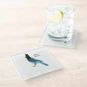 Stellar Blue Jay onderzetter (Schuin)
