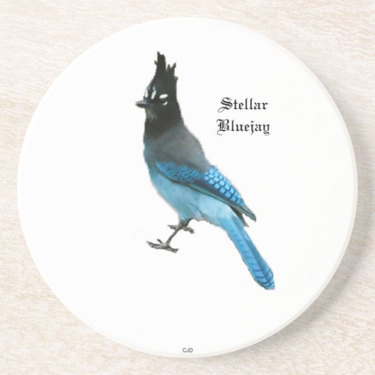 Stellar Blue Jay stanstone onderzetter (Voorkant)