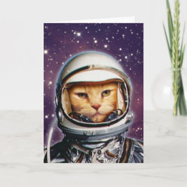 Stellar Cat Verjaardag Kaart