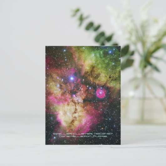 Stellar Cluster - NGC 2467, Constellation Puppis Briefkaart (Staand voorkant)