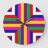 Stellar Cross-Section - Yellow/Purple -Balanced  Grote Klok (Voorkant)