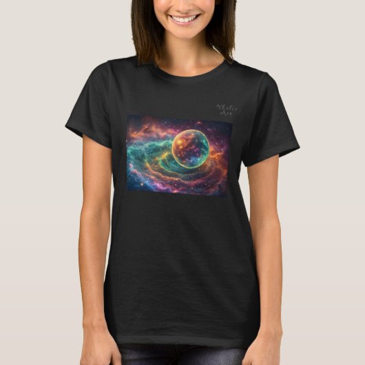 Stellar Dream Nebula Design T-shirt (Voorkant)