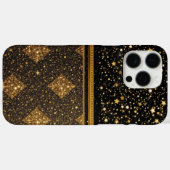 Stellar Elegance (Glitter - goud - Leer) Case-Mate iPhone Case (Achterkant (horizontaal))