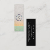 Stellar Feather | Monogram Mini Visitekaartje (Voorkant / Achterkant)