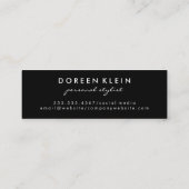 Stellar Feather | Monogram Mini Visitekaartje (Achterkant)