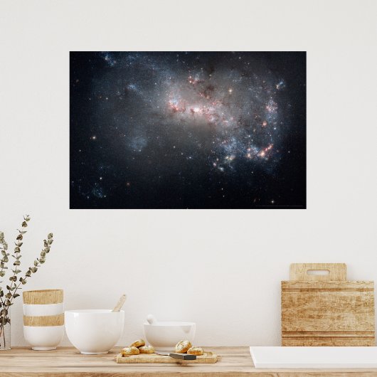 Stellar Fireworks Ablaze in Galaxy NGC 449 30x20 Poster (Keuken)