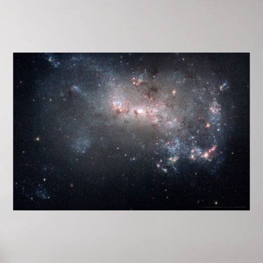 Stellar Fireworks Ablaze in Galaxy NGC 449 30x20 Poster (Voorkant)