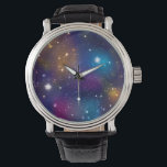 Stellar Galaxy Print Watch Horloge<br><div class="desc">Galaxy geïnspireerd ontwerp gemaakt in Adobe Illustrator en Photoshop.</div>