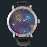 Stellar Galaxy Print Watch Horloge<br><div class="desc">Galaxy geïnspireerd ontwerp gemaakt in Adobe Illustrator en Photoshop.</div>