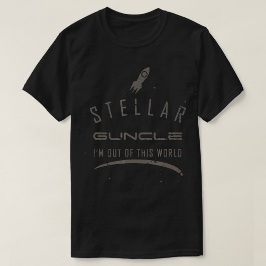 Stellar Guncle Schattigee ruimte Gift T-shirt (Design voorkant)