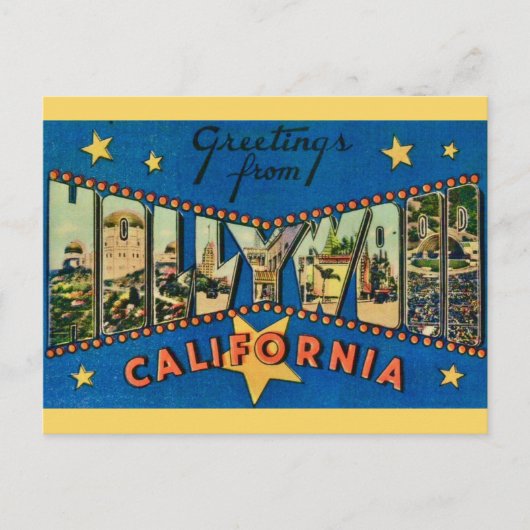 Stellar Hollywood Californië Briefkaart (Voorkant)