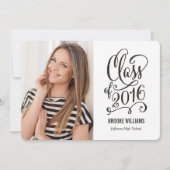 Stellar jaar bewerkbare tekst Afstuderen wit Kaart (Voorkant)