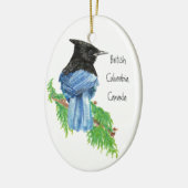 Stellar Jay B.C. British Columbian, Canada Keramisch Ornament (Links)