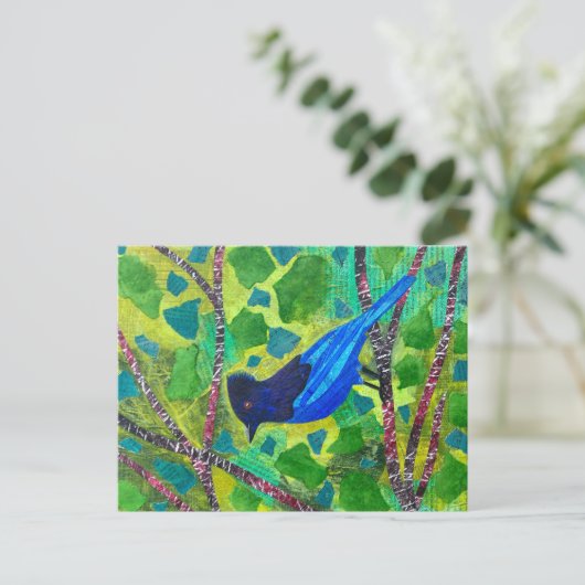 Stellar Jay Briefkaart (Staand voorkant)