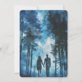 Stellar Liefde Paar Bruiloft Kaart (Achterkant)