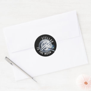 STELLAR LUMENS Crypto Blockchain BULLRUN, XLM Ronde Sticker
