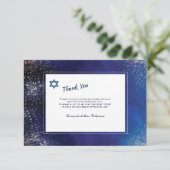 Stellar Night Bar Mitzvah - Hartelijk dank Kaart (Staand voorkant)