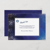 Stellar Night Bar Mitzvah - Hartelijk dank Kaart (Voorkant / Achterkant)