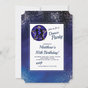 Stellar Night Invitation Kaart