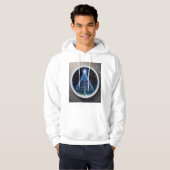 Stellar Noel: Kerstboom in de ruimte Hoodie (Voorkant volledig)