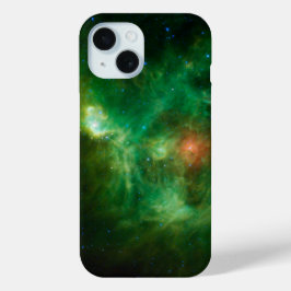 Stellar Nursery in Green iPhone 15 Case