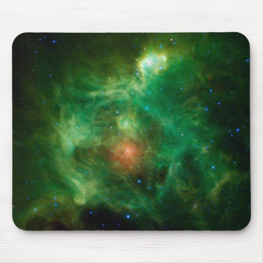 Stellar Nursery in Green Mousepad Muismat (Voorkant)