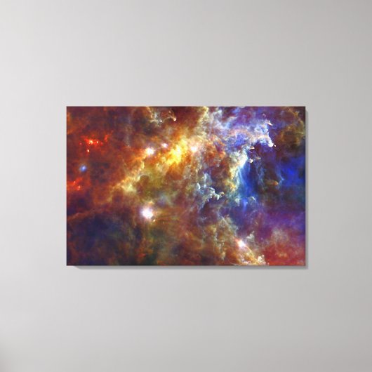 Stellar Nursery in Rosette Nebula Canvas Afdruk (Voorkant)