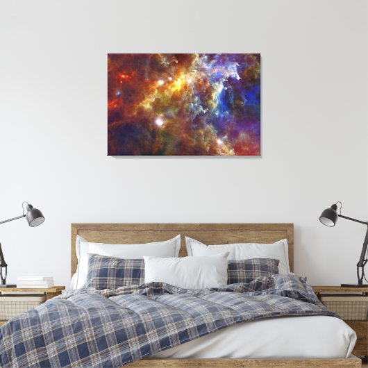 Stellar Nursery in Rosette Nebula Canvas Afdruk (Insitu (Slaapkamer))