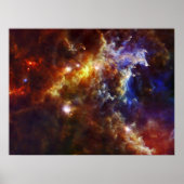 Stellar Nursery in Rosette Nebula Poster (Voorkant)