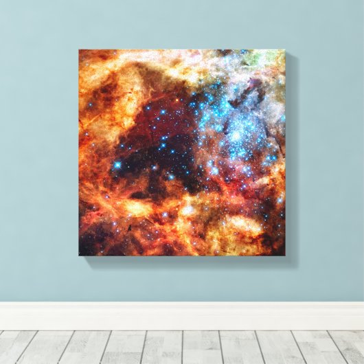 Stellar Nursery R136 Tarantula Nebula NASA Foto Canvas Afdruk (Insitu (Houten vloer))