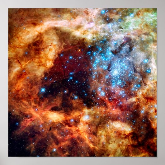 Stellar Nursery R136 Tarantula Nebula NASA Foto Poster (Voorkant)