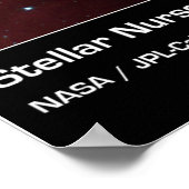 Stellar Nursery Sharpless 140 - Spitzer Telescope Poster (Hoek)