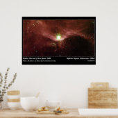 Stellar Nursery Sharpless 140 - Spitzer Telescope Poster (Keuken)