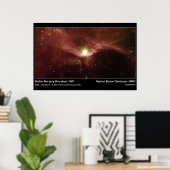 Stellar Nursery Sharpless 140 - Spitzer Telescope Poster (Thuiskantoor)