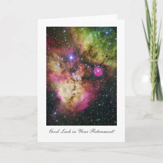 Stellar Nursery - Veel succes met uw pensioen Kaart (Voorkant)