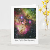 Stellar Nursery - Veel succes met uw pensioen Kaart (Gele Bloem)