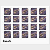 Stellar Path – Journey Through the Universe´14 Vierkante Sticker (Vel)